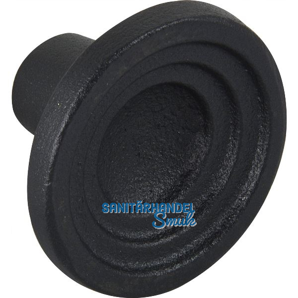 M�belknopf Fleur � 46 mm, Tiefe 30 mm, Gusseisen schwarz