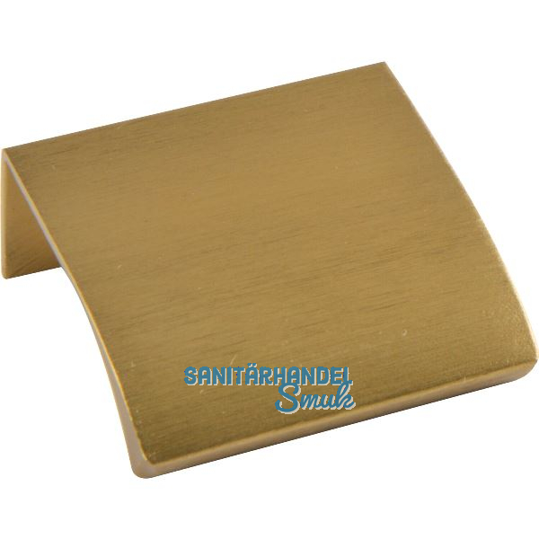 Griffleiste Edge Straight LA 20,L�nge 40 mm,Aluminium messing matt geb�rstet