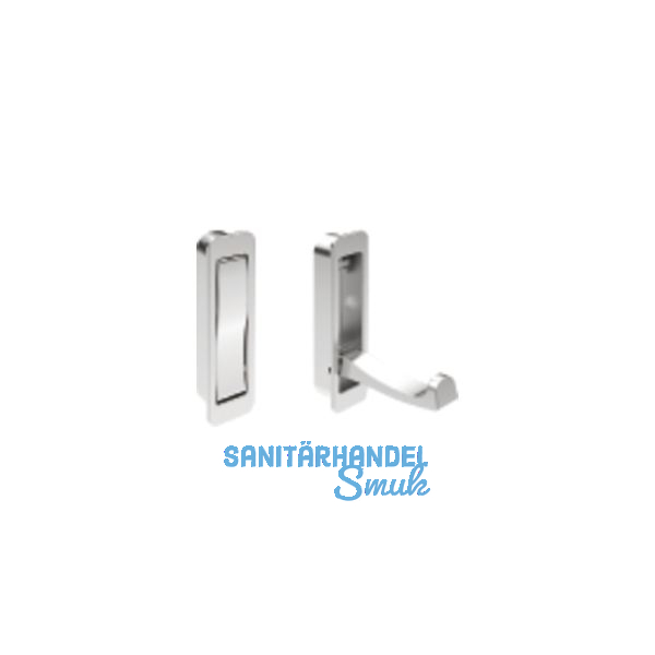 Klapphaken Votan zum Einlassen - 1 Haken, H�he 80 mm, ZN verchromt poliert