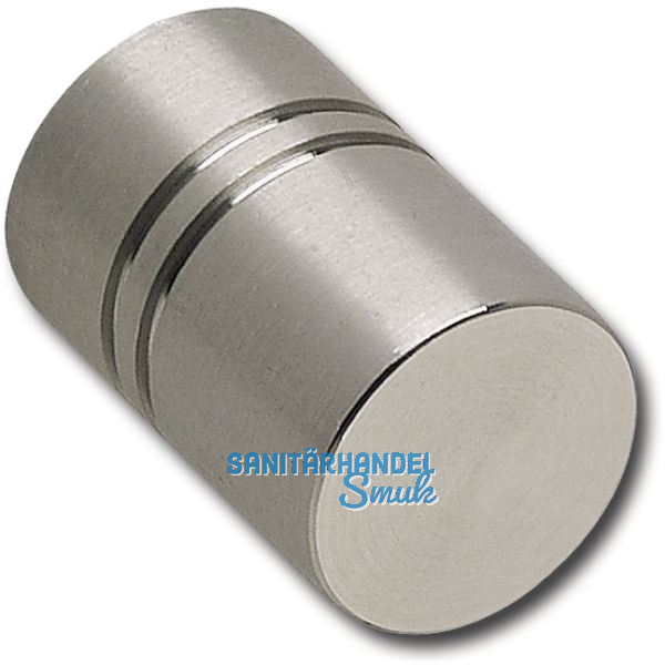 Knopf Echion � 18 mm, Tiefe 27 mm, Edelstahl geb�rstet