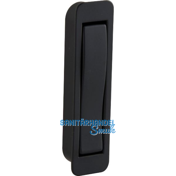 Klapphaken Pepea zum Einlassen - 1 Haken, H�he 80 mm, ZN schwarz lackiert