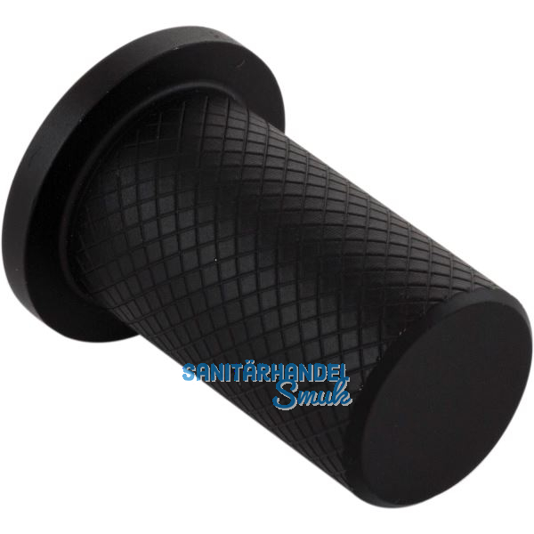 M�belknopf Harlequin � 17 , Tiefe 33 mm, Edelstahl ger�ndelt schwarz