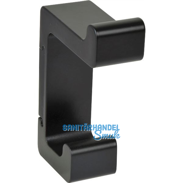 Mantelhaken Bodon H�he 90 mm, Zinkdruckguss schwarz matt