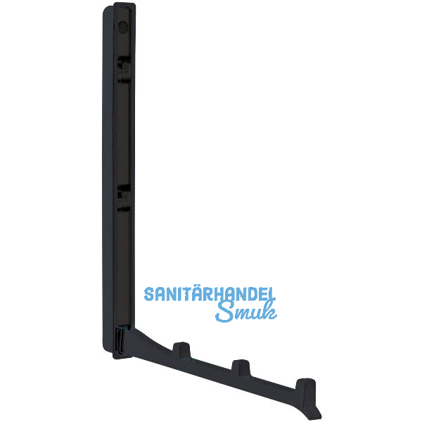 Klapphaken Came zum Einlassen - 3 Haken, H�he 177 mm, ZN schwarz matt