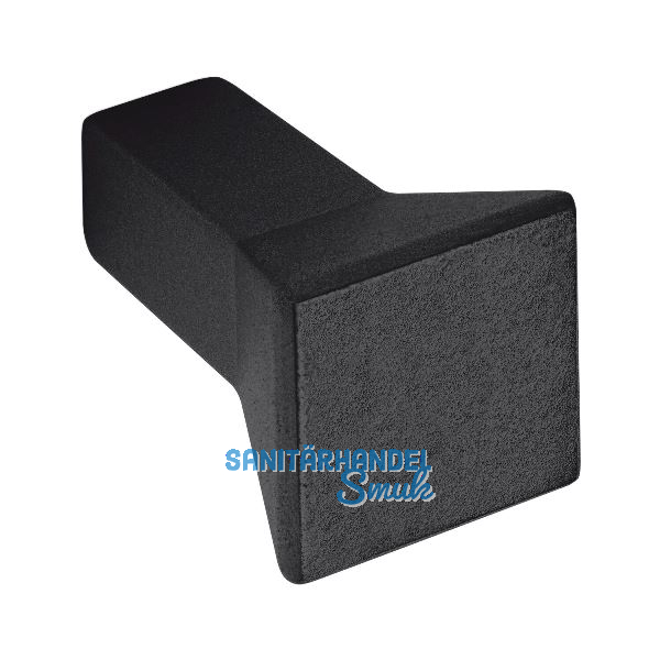 Knopf Flora Breite 15 mm, Tiefe 24 mm, ZN schwarz matt