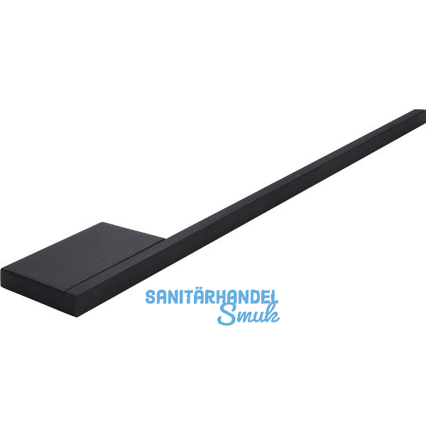 Handtuchhalter Pan, Breite 380 mm, Aluminium schwarz matt