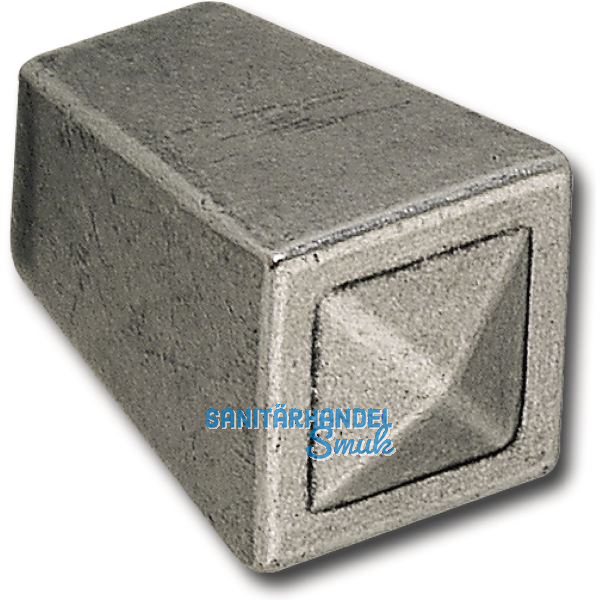 Knopf Atlanta Breite 18 mm, Tiefe 27 mm, ZN altsilber