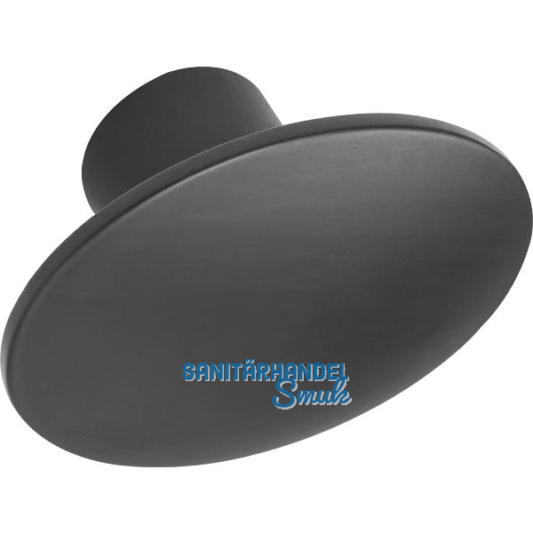 M�belknopf Dome 50x36 mm, Zinkdruckguss schwarz matt