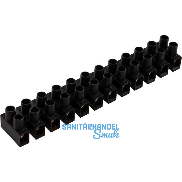 Klemmleiste EKL0, Querschnitt 1-4 mm, 12 Pole schwarz