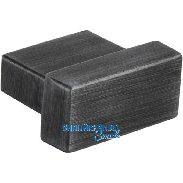 Knopf Fisolo Breite 29 mm, Tiefe 24 mm, ZN eisenf�rbig geb�rstet matt