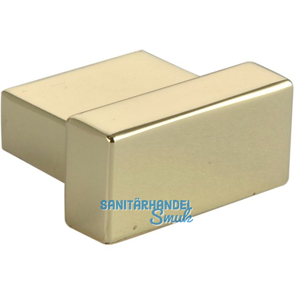 Knopf Fisolo Breite 29 mm, Tiefe 24 mm, ZN vermessingt poliert