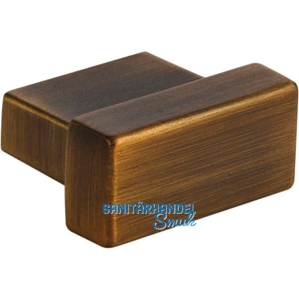 Knopf Fisolo Breite 29 mm, Tiefe 24 mm, ZN Messing schwarz geb�rstet