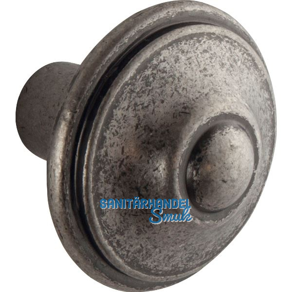 Knopf Flores � 31 mm, Tiefe 29 mm, ZN zinnf�rbig