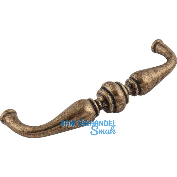 Griff Flores LA 96 mm, Breite 105 mm, ZN altmessing br�niert