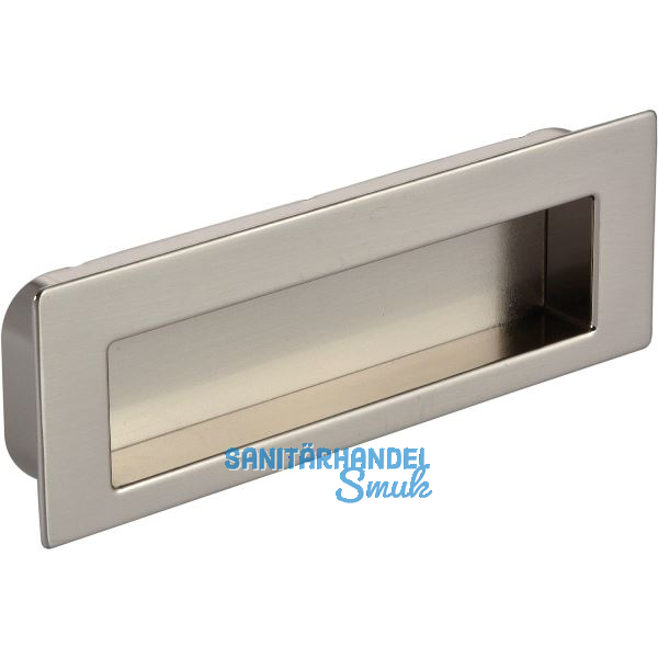 Muschelgriff Nicola B 112,Einlassma� 106,5 x 31 mm,ZN vernickelt feingeschliffen