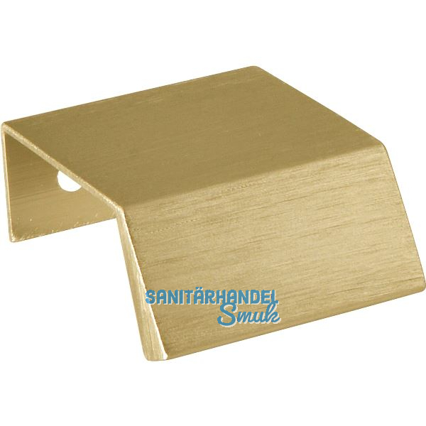 Griffleiste Bench LA 20, L�nge 40 mm, Aluminium Messing matt geb�rstet