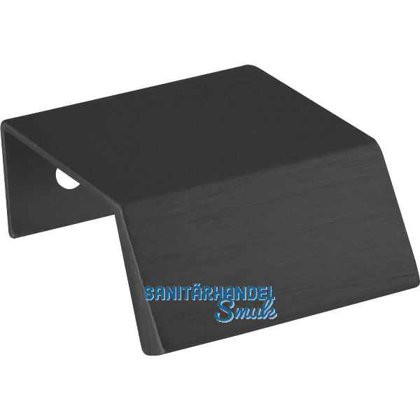 Griffleiste Bench LA 20, L�nge 40 mm, Aluminium schwarz matt geb�rstet
