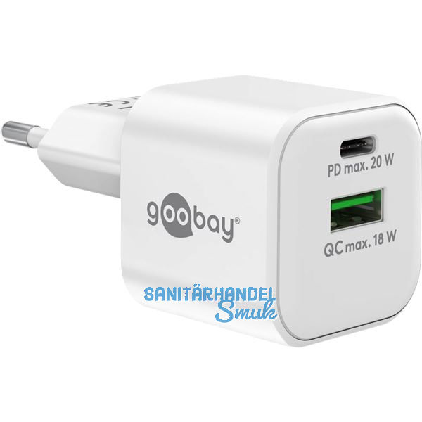 Steckernetzteil Nano USB-A/C max. 20W Wei�