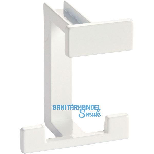 Huthaken Doradus Breite 70 mm, H�he 92 mm, ZN wei� gl�nzend