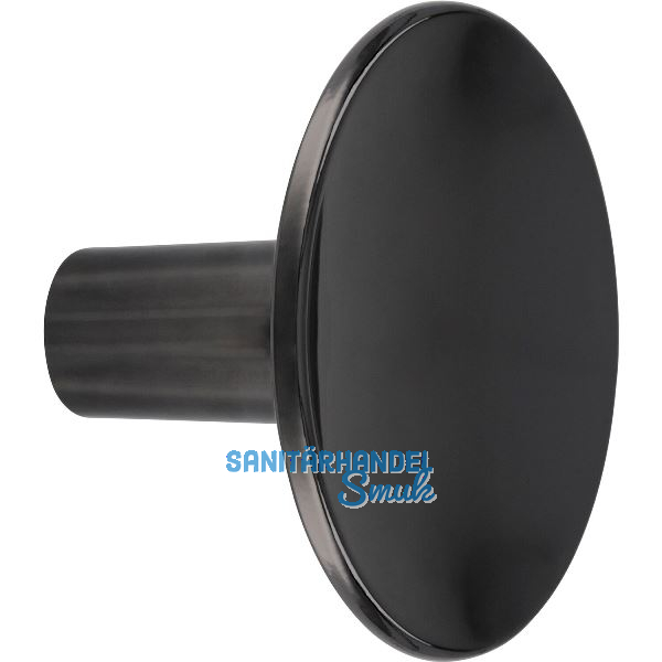 Knopf Nais � 38 mm, Tiefe 26 mm, Zinkdruckguss schwarz matt