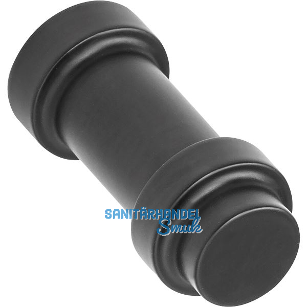 M�belknopf Pillar � 11,4, Zinkkdruckguss schwarz matt