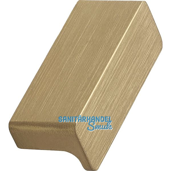 Griffleiste Elan L�nge 50 mm, Aluminium, Messing geb�rstet