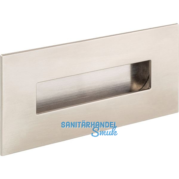 Muschelgriff Geometric rechteckig 155 x 73 mm, ZN Edelstahl Effekt