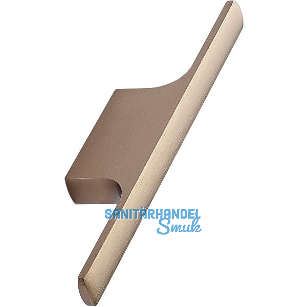 M�belgriff Tau Breite 126 mm, Aluminium Messing geb�rstet