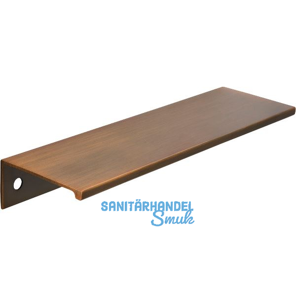 Griffleiste Crevan LA 128 mm, L�nge 145 mm, Aluminium Messing schwarz geb�rstet