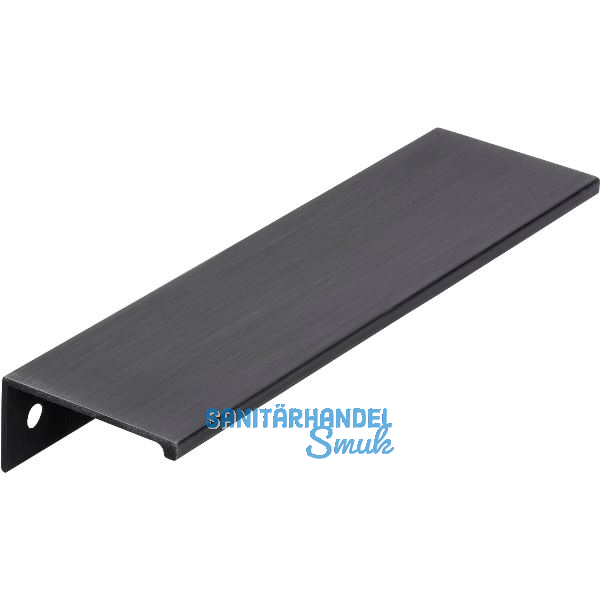 Griffleiste Crevan LA 128 mm, L�nge 145 mm, Aluminium eisenf�rbig geb�rstet matt