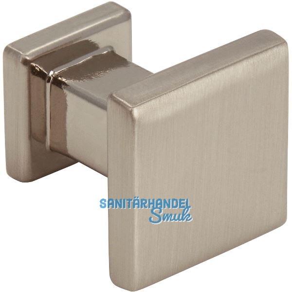 M�belknopf Baios 20 x 20 mm, Zinkdruckguss vernickelt feingeschliffen