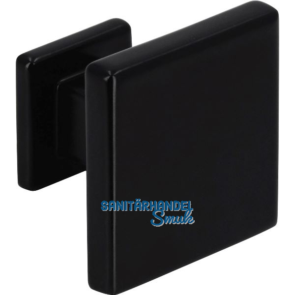 M�belknopf Baios 30 x 30 mm, Zinkdruckguss schwarz matt