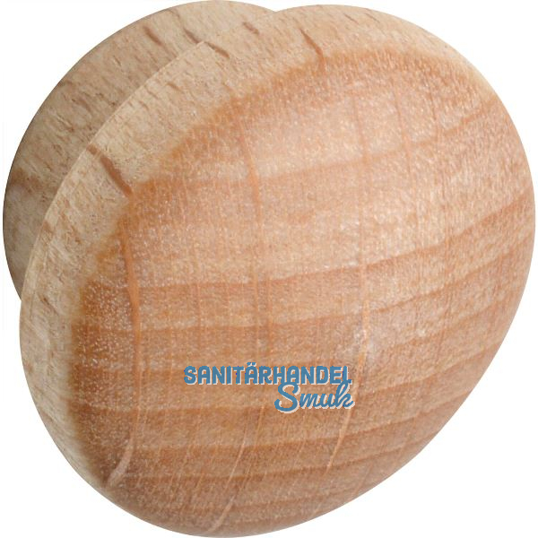 Holzabdeckkappe � 14 mm, Zapfen � 10 mm, Zapfenl�nge 4 mm, Buche roh