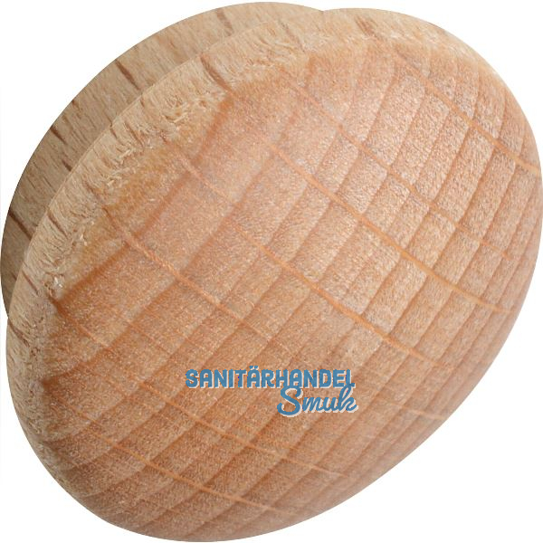 Holzabdeckkappe � 19 mm, Zapfen � 15 mm, Zapfenl�nge 4 mm, Buche roh