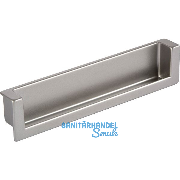 Muschelgriff Syrakus B 138, Einlassma� 134 x 26,2,Zinkdruckguss Edelstahl Effekt