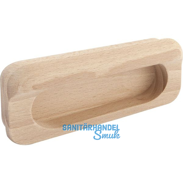 Muschelgriff Horkos Breite 107 mm, H�he 50 mm, Buche ged�mpft roh