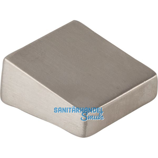 Knopf Tabarca Breite 22 mm, Tiefe 25 mm, Zinkdruckguss Edelstahl Effekt