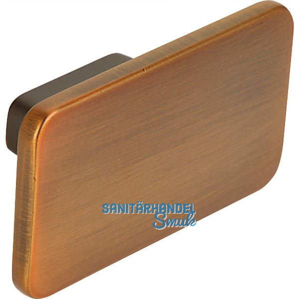 M�belknopf Biris Breite 58 mm, Zinkdruckguss, Messing schwarz geb�rstet