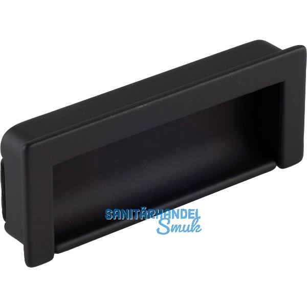 Muschelgriff Nera Breite 108 mm, H�he 41,7 mm, Zinkdruckguss schwarz matt