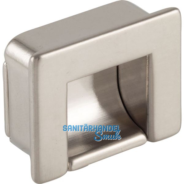 Muschelgriff Nera Breite 44 mm, H�he 35 mm, Zinkdruckguss Edelstahl Effekt