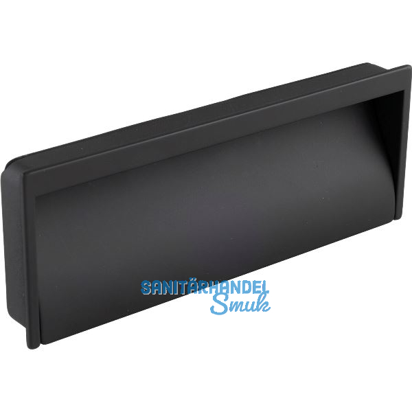 Muschelgriff Miach Breite 162 mm, H�he 60 mm, ZN schwarz matt