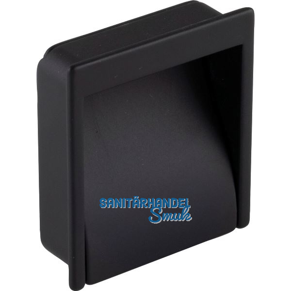 Muschelgriff Miach Breite 55 mm, H�he 60 mm, ZN schwarz matt