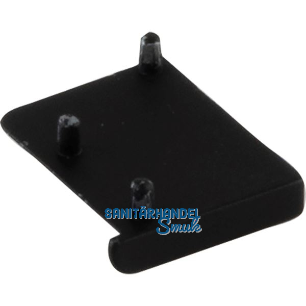 Endkappe Mede rechts zu Griffstange, Zinkdruckguss schwarz matt