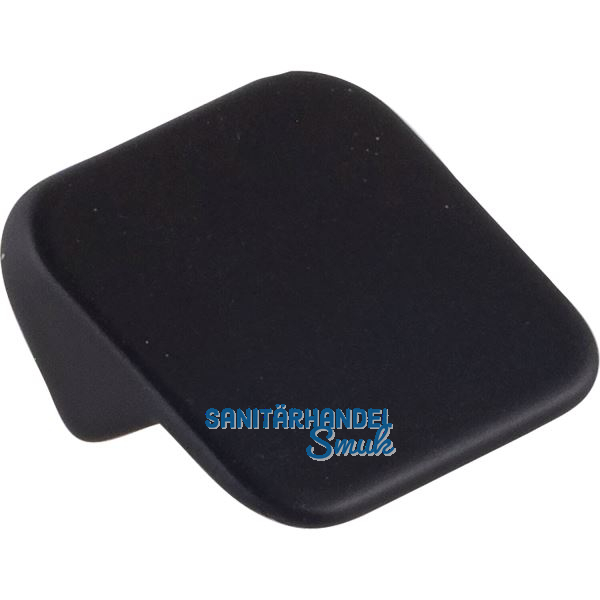 Knopf Maches Breite 25 mm, Tiefe 17 mm, Zinkdruckguss schwarz matt