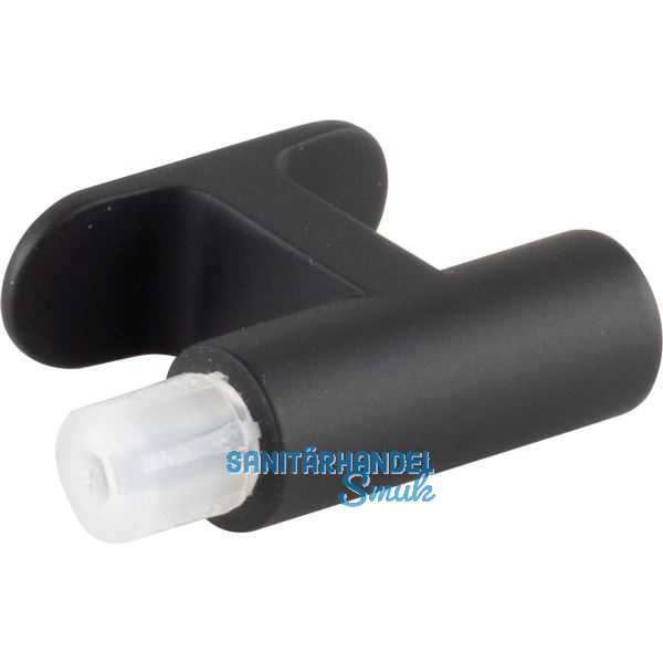 Endsockel Nelo zu Griffstange, Zinkdruckguss schwarz matt