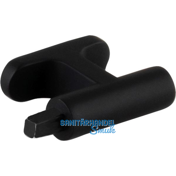 Endsockel Nete zu Griffstange, Zinkdruckguss schwarz matt