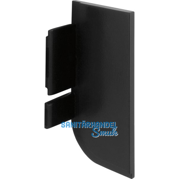 Endkappe Aktor L-Profil rechts, Kunststoff schwarz