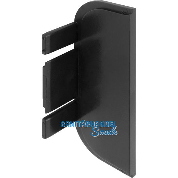 Endkappe Aktor C-Form, Kunststoff schwarz