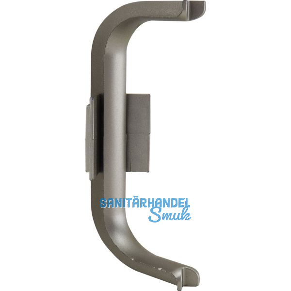 Innenecke Aktor C-Profil, Kunststoff edelstahlfarbig