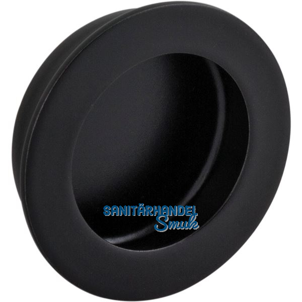 Muschelgriff Forrada � 40 mm, Einlass � 35 mm, Edelstahl schwarz matt